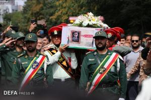 مراسم تشییع پیکربسیجی شهید «امیر حسین‌پور» در تبریز/تصاویر