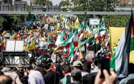 راهپیمایی مردم ایران در حمایت از فلسطین/فیلم