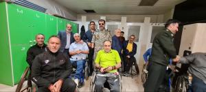 تقدیراعضای قرارگاه مرکزی گام دوم انقلاب از جانبازان ورزشکار تهران