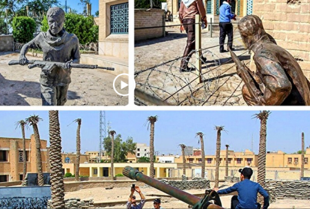 فیلم/بازسازی روز‌های نخست جنگ در موزه خرمشهر