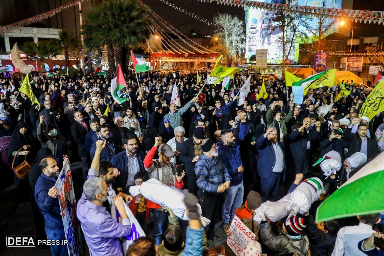 تجمع مردم انقلابی تهران در میدان فلسطین/عکس و فیلم