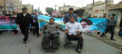 جانبازان شوشتری در راهپیمایی 22 بهمن