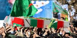 تشییع و تدفین دو شهید گمنام در دانشگاه آزاد اسلامی پرند