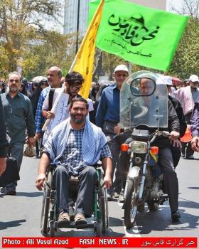 گزارش تصویری ازراهپیمایی ایثارگران درروز قدس(پایانی)