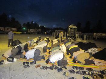 ایستگاه صلواتی گردان انصارالرسول در هفته دفاع مقدس/تصاویر