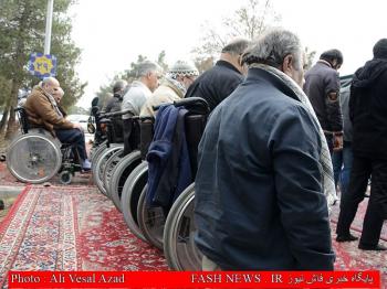 گزارش تصویری از تدفین جانباز شهید 