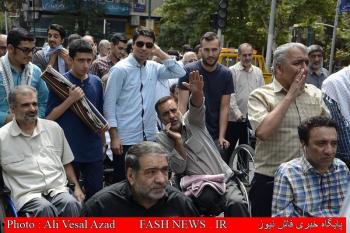 گزارشی دیگر از حضور جانبازان تهرانی در روز قدس/تصاویر