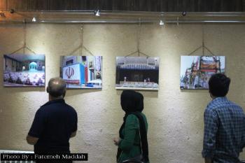 گزارش تصویری افتتاح نمایشگاه عکس هنرمند جانباز درشیراز