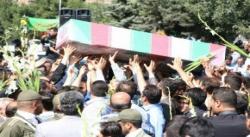 پیکر دو شهید گمنام در رودهن تشییع شد