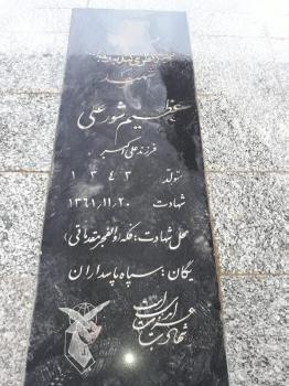 غبار روبی و گل افشانی مزار شهدا شهرستان شوشتر