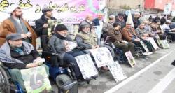 حضور کم نظیر جانبازان ویلچری در راهپیمایی 22 بهمن+تصاویر  