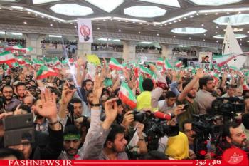 حضور ایثارگران در اجتماع حامیان رئیسی در مصلی تهران/ تصاویر