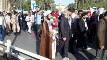 حضور پرشکوه جانبازان در راهپیمایی شکوه وحدت اهواز/تصاویر