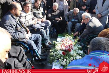 مراسم خاکسپاری شهید محسن صفری/تصاویر