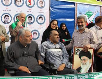 گزارش مصور از حضور پرشکوه جانبازان و ایثارگران اهوازی در راهپیمایی ۲۲ بهمن