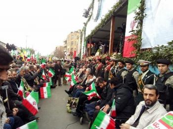 گزارش تصویری از حضور جانبازان در راهپیمایی ۲۲بهمن تبریز