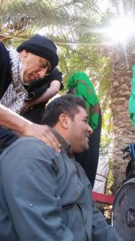 گزارشی مشروح و مصور از حضور نخستین کاروان جانبازان نخاعی در راهپیمایی اربعین