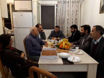دیدار مسئولان بنیاد با خانواده شهید مسیحی