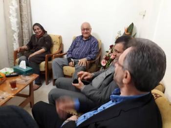 دیدار مسئولان بنیاد با خانواده شهید مسیحی