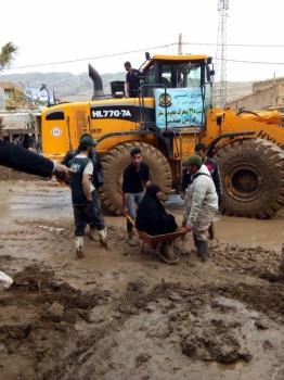 گزارش تصویری از امدادرسانی ایثارگران تهران در مناطق سیل زده