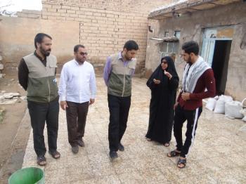 حضور گروه جهادی ایثارگران بدون مرز در مناطق سیل زده خوزستان 