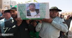 گزارش تصویری از تشییع و خاکسپاری پیکر جانباز شهید 