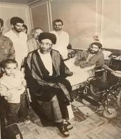 عیادت رهبری از جانباز شهید محمدرضا رجبی