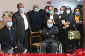 دیدار رییس بنیاد شهید با جانبازان آسایشگاه شهید بهشتی