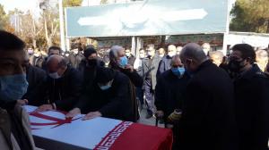مراسم تشییع و تدفین جانباز شهید اسکندری/تصاویر