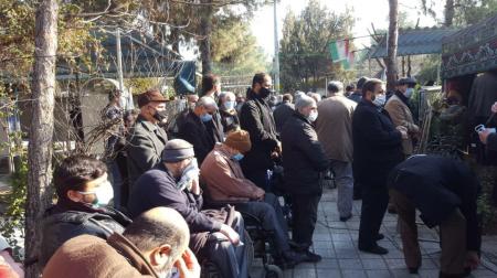 مراسم تشییع و تدفین جانباز شهید اسکندری/تصاویر