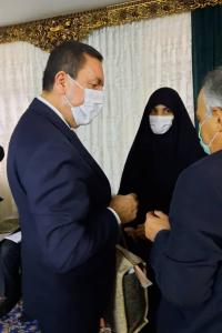 حضور سفیر سوریه در منازل شهدای مدافع حرم جنوب شرق تهران