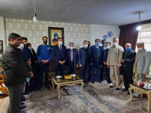حضور سفیر سوریه در منازل شهدای مدافع حرم جنوب شرق تهران