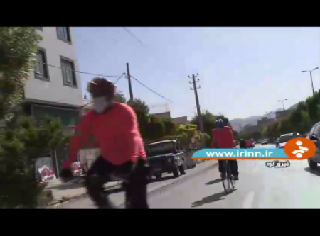 حضور دوچرخه سواران جانباز در فیروزکوه/فیلم