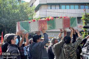 تشییع پیکر‌ ۲ شهید گمنام در بوستان اندیشه/تصاویر