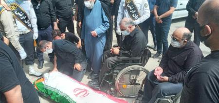 مراسم تشییع و تدفین جانباز شهید«ایرانپور»/تصاویر