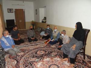 دیدار رمضانی گروه جهادی ایثارگران بدون مرز بوشهر با خانواده شهدا