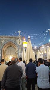 عکاسی یک جانباز در روز زیارت مخصوصه امام رضا/تصاویر