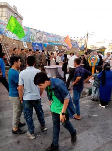 پذیرایی و خدمات رسانی غدیرانه رزمندگان در میدان صادقیه/تصاویر