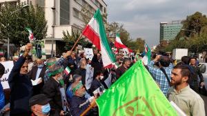  گزارش تصویری از تجمع ایثارگران مقابل سفارت آلمان/تصاویر
