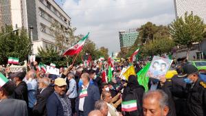  گزارش تصویری از تجمع ایثارگران مقابل سفارت آلمان/تصاویر