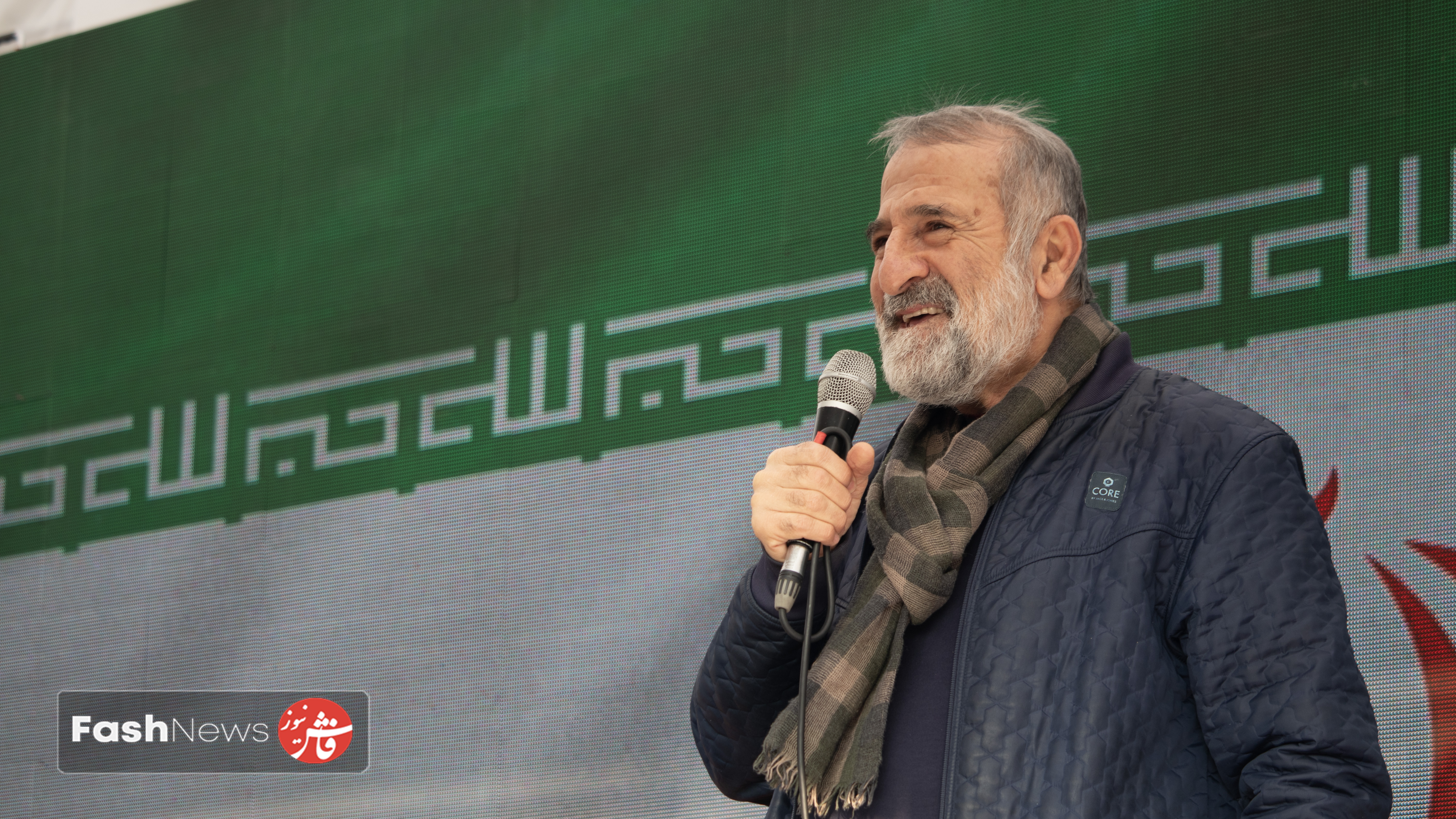 مهران رجبی  در راهپیمایی