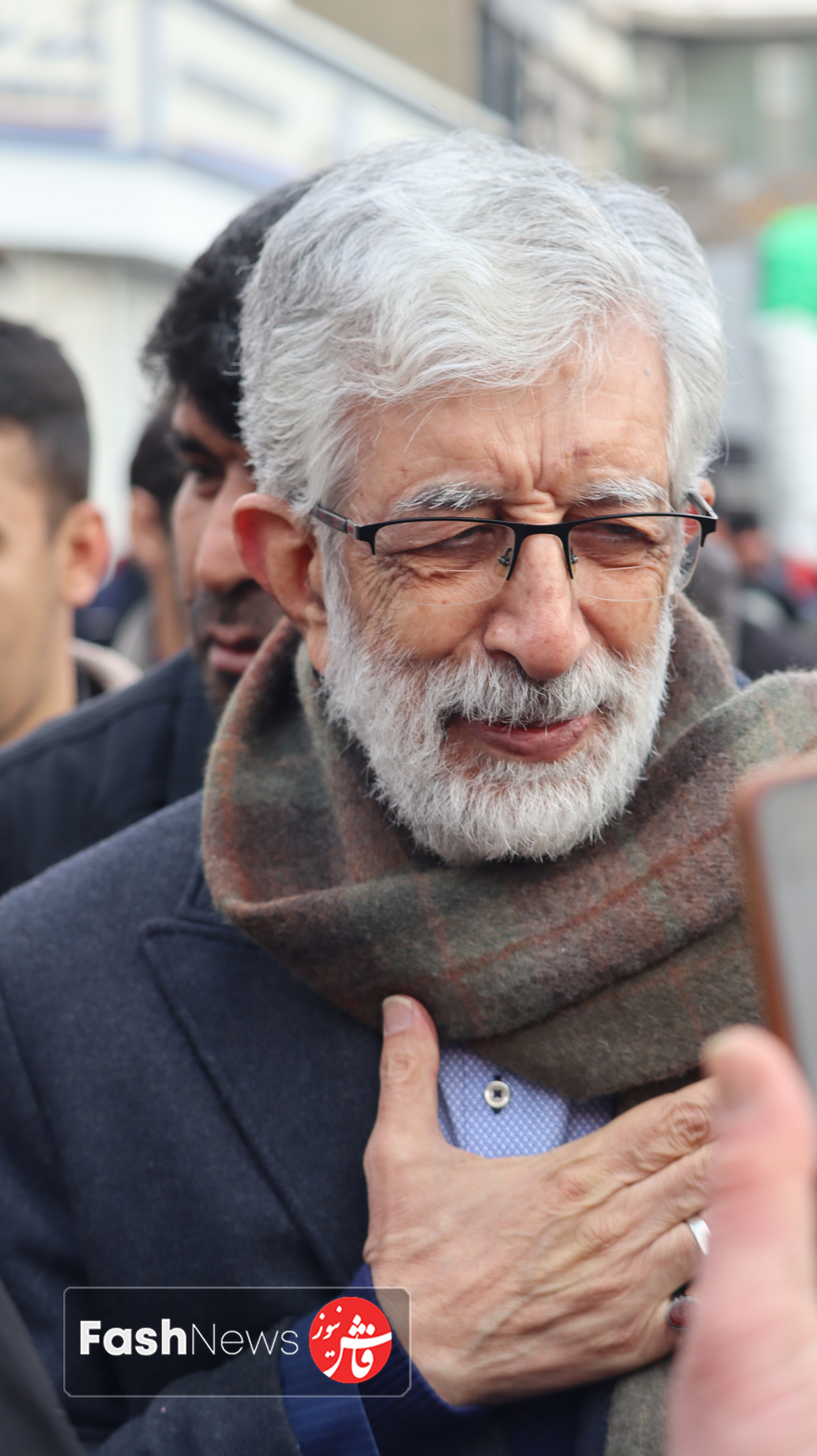 حداد عادل  در راهپیمایی