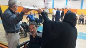 جانبازان ورزشکار نخاعی، عازم راهپیمایی اربعین شدند/تصاویر