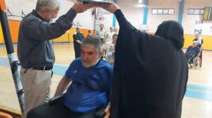 جانبازان ورزشکار نخاعی، عازم راهپیمایی اربعین شدند/تصاویر