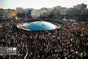 تجمع محکومیت بمباران بیمارستان غزه در تهران