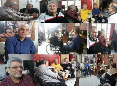 جمعی از جانبازان نخاعی در پایگاه خبری فاش نیوز تجمع کردند