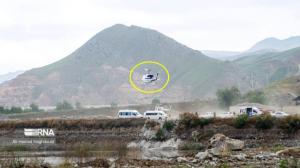 تصاویر بالگرد حامل رییسی و هییت مدیره