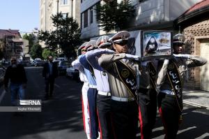 تشییع پیکر همسر شهید صیاد شیرازی/ تصاویر