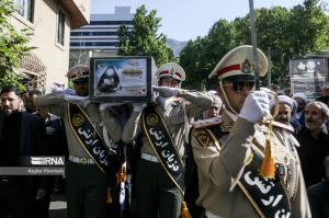 تشییع پیکر همسر شهید صیاد شیرازی/ تصاویر