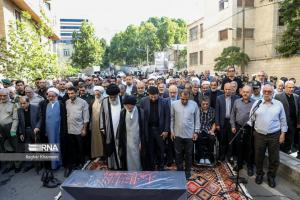 تشییع پیکر همسر شهید صیاد شیرازی/ تصاویر